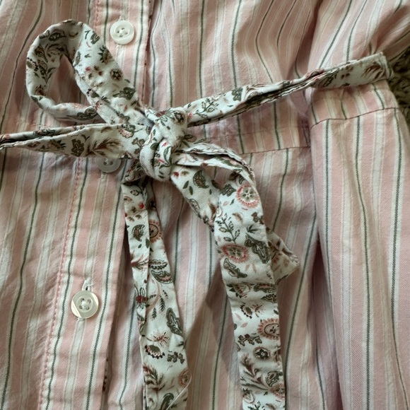 Croft & Barrow Striped Shirt Dress - Size Medium - Picture 5 of 7